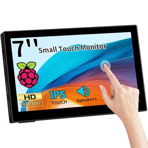 Kenowa 7 Zoll Kleiner Touchscreen Monitor, Portable Raspberry pi Touch Bildschirm 1024x600 IPS LCD HD Farbe Bildschirm Monitor mit 2 HDMI Eingang für PC Raspberry pi,Laptop Kenowa 7 Zoll Kleiner Touchscreen Monitor, Portable Raspberry pi Touch Bildschirm 1024x600 IPS LCD HD Farbe Bildschirm Monitor mit 2 HDMI Eingang für PC Raspberry pi,Laptop von Kenowa