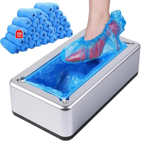 Automatischer Schuhüberzieher Maschine, Tragbares Automatisches Schuhüberzugsmaschinen mit 200Pcs Einweg Schuhüberzieher, Automatischer Schuhabdeckungsspender für Zuhause, Büro, Fabrik Automatischer Schuhüberzieher Maschine, Tragbares Automatisches Schuhüberzugsmaschinen mit 200Pcs Einweg Schuhüberzieher, Automatischer Schuhabdeckungsspender für Zuhause, Büro, Fabrik von Kensbro