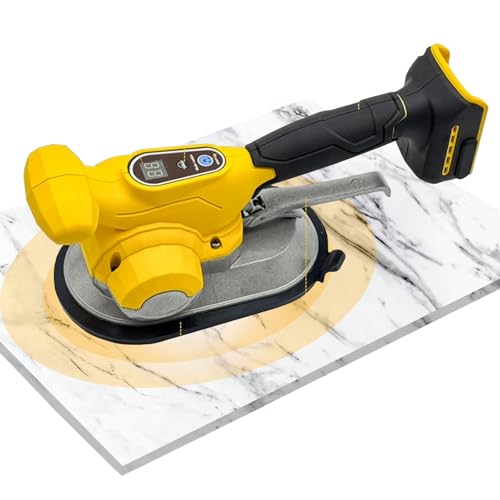 Fliesenrüttler für 18 V/20 V Akku und18V Akku, 200 kg Adsorptions Fliesen Vibrationsnivelliermaschine, 33000 U/min, 6 Stufig einstellbar, 20 cm verlängerter Saugnapf Fliesenrüttler für 18 V/20 V Akku und18V Akku, 200 kg Adsorptions Fliesen Vibrationsnivelliermaschine, 33000 U/min, 6 Stufig einstellbar, 20 cm verlängerter Saugnapf von Kensbro
