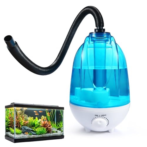 Reptilie Luftbefeuchter Terrarium, 4L Reptilien Luftbefeuchter 300mL/h Mit 7 Farben der Nachtlichtfunktion, Terrarium-Nebelgerät Mit verstellbarem Schlauch, Lautloses Fogger Vaporizer Nebelmaschine Reptilie Luftbefeuchter Terrarium, 4L Reptilien Luftbefeuchter 300mL/h Mit 7 Farben der Nachtlichtfunktion, Terrarium-Nebelgerät Mit verstellbarem Schlauch, Lautloses Fogger Vaporizer Nebelmaschine von Kensbro