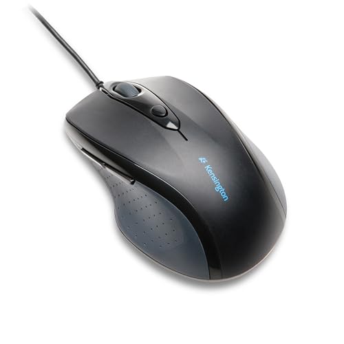 Kensington kabelgebundene ergonomische Full-Size-Maus, Pro Fit Computermaus mit Kabel für Laptop, Desktop und Gaming, USB 3.0 Verbindung und Scrollrad, Für PC, Mac, Chromebook, Schwarz, K72369EU Kensington kabelgebundene ergonomische Full-Size-Maus, Pro Fit Computermaus mit Kabel für Laptop, Desktop und Gaming, USB 3.0 Verbindung und Scrollrad, Für PC, Mac, Chromebook, Schwarz, K72369EU von Kensington