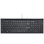 Kensington Advance Fit Kabelgebundene Flache Full-Size Tastatur K72357DE QWERTZ 2 m USB-A Kabel Schwarz von Kensington