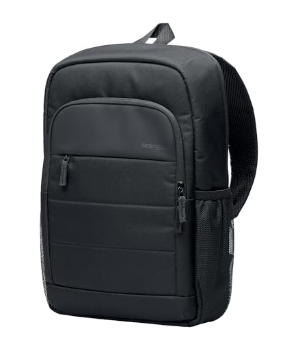 Kensington EQ 16" Laptop-Rucksack, mit gepolstertem Schultertragegurt und atmungsaktivem Netzgewebe, gefertigt aus 17,3 Kunststoffflaschen, für Notebooks bis zu 16 Zoll (K60392WW) von Kensington