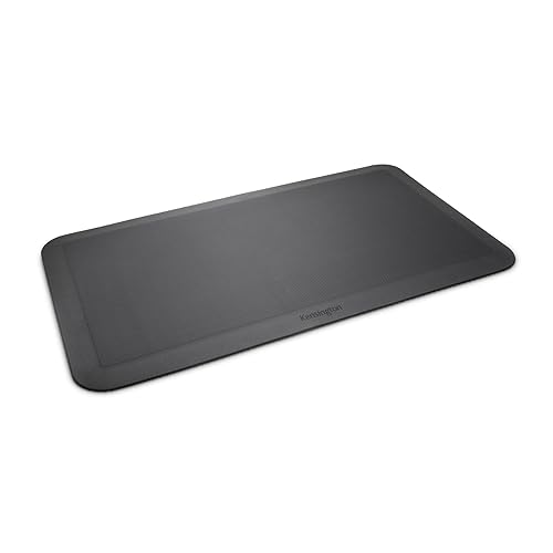 Kensington K55401WW Anti-Ermüdungsmatte, schwarz - Gegen Ermüdungserscheinungen und höheren Komfort, Ideal für Stehpult, Küche, Rutschfestigkeit, Brandschutznorm nach CAL-117 von Kensington
