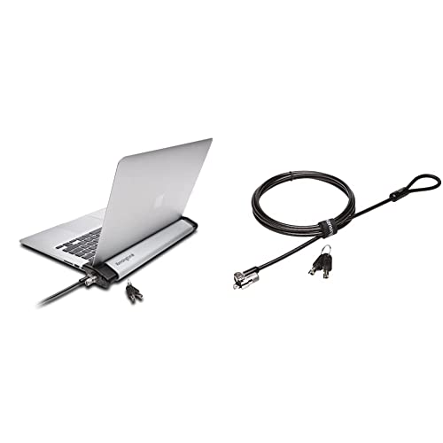 Kensington K64453WW Laptop-Locking Station 2.0 mit MicroSaver 2.0 Silber/Schwarz & MicroSaver 2.0 Laptopschloss, Karbonstahlkabel 1,8 m lang, K65020EU Kensington K64453WW Laptop-Locking Station 2.0 mit MicroSaver 2.0 Silber/Schwarz & MicroSaver 2.0 Laptopschloss, Karbonstahlkabel 1,8 m lang, K65020EU von Kensington