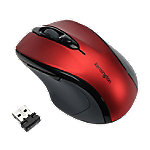 Kensington Pro Fit Kabellose Ergonomische Mid-Size Maus K72422WW Optisch Für Rechtshänder USB-A Nano Receiver Rot von Kensington