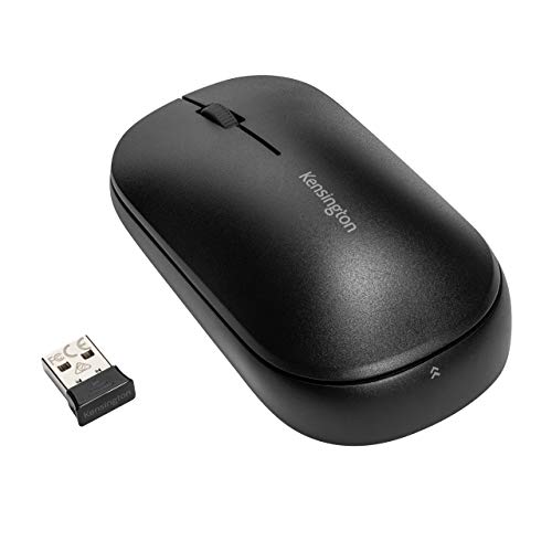 Kensington SureTrack Kabellose Maus mit Bluetooth und Nano-USB-Empfänger, Ideal für Laptops und Desktop-Computer, Kompatibel mit Chrome, Mac, Windows und Android, Schwarz, K75298WW von Kensington