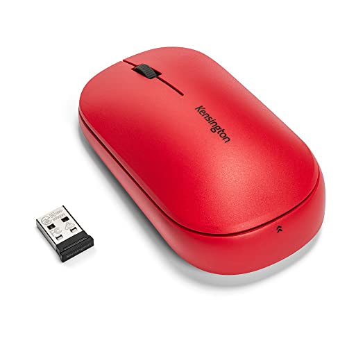 Kensington SureTrack Kabellose Maus mit Bluetooth und Nano-USB-Empfänger, Ideal für Laptops und Desktop-Computer, Kompatibel mit Chrome, Mac, Windows und Android, Rot, K75352WW Kensington SureTrack Kabellose Maus mit Bluetooth und Nano-USB-Empfänger, Ideal für Laptops und Desktop-Computer, Kompatibel mit Chrome, Mac, Windows und Android, Rot, K75352WW von Kensington