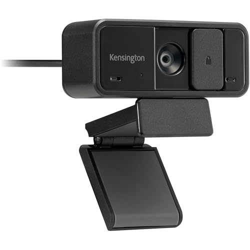 Kensington W1050 1080p-Webcam mit Weitwinkel und integriertem Mikrofon mit Rauschunterdrückung, 95°-Blickwinkel, Digitale PC-Computer-Videokamera für Präsentationen oder Videokonferenzen, K80251 Kensington W1050 1080p-Webcam mit Weitwinkel und integriertem Mikrofon mit Rauschunterdrückung, 95°-Blickwinkel, Digitale PC-Computer-Videokamera für Präsentationen oder Videokonferenzen, K80251 von Kensington