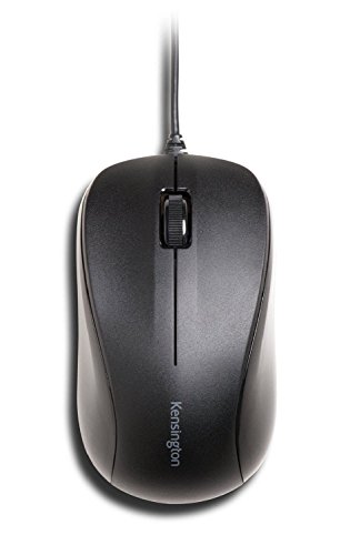 Kensington Kabelgebundene USB 3.0 Maus, ValuMouse, optische USB Desktop Maus mit Kabel, Computermaus mit beidhändigem Design & Scrollrad, ohne Klickgeräusche, Für PC und Mac, Schwarz, K72110EU von Kensington
