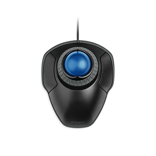 Orbit Trackball with Scroll Ring, Two Buttons, Black von Kensington