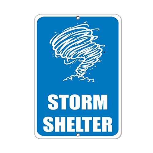 Kent Sparks Warnschild Blechschild Sturmunterschlupf Gefahrenschild Notfall 40,6 x 30,5 cm Aluminium Metall Kent Sparks Warnschild Blechschild Sturmunterschlupf Gefahrenschild Notfall 40,6 x 30,5 cm Aluminium Metall von Kent Sparks
