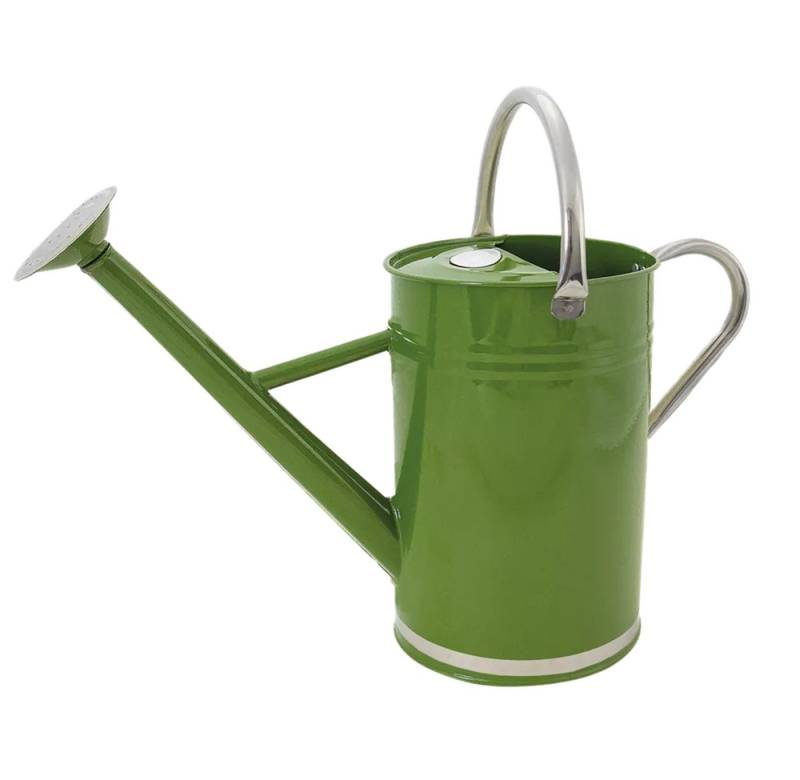 Kent & Stowe Gießkanne Kent & Stowe Gießkanne Olivgrün 9L Stahl Klappbarer Griff Brausekopf von Kent & Stowe