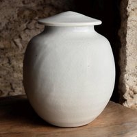 125 Cu/in Kleine Mittelgroße Urne - Handgemachte Kubikzoll Fassungsvermögen 19, 5 cm Hoch X 15, 2 Breit Einzigartige Bc-125Cu-1 von KentHarrisPottery