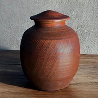 180 Cu/in Gedenkurne - Handgefertigte Tonurne Kubikzoll Fassungsvermögen 9 "Hoch X 18, 5 cm Breit Einzigartige Urne Ctr-180Cu-1 von KentHarrisPottery