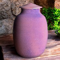 225 Cu/in Handgefertigte Urne Für Erwachsene - Große Größe Glänzende Glasur Kubikzoll Abmessungen 10, 5 "x 6, 75 "Cp-225Cu-1." von KentHarrisPottery