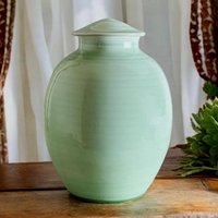 260 Cu/in Handgefertigte Urne Für Erwachsene - Große Größe Hält Ungefähr Kubikzoll Abmessungen 10, 5 "x 7, 75 " Ebk-260Cu-4 ." von KentHarrisPottery