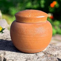 50 Cu/in Kleine Größe - Haustier-Urne Urne Für Menschliche Asche Handgemachte Keramik-Urne 4, 5 "x 5" Kapazität Kubikzoll -Ct-50Cu-5." von KentHarrisPottery