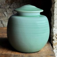 70 Cu/in Fassungsvermögen - Kleine Urne Handgefertigte Tonurne Kubikzoll 16, 5 cm Hoch X 15, 2 Breit Cel-70Cu-2 von KentHarrisPottery