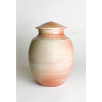 Handgefertigte Keramik Urne - Mittlere Größe Hält Ungefähr 150 Kubikzoll Abmessungen 8, 75 "x 6, 5" Ct-Murn-2." von KentHarrisPottery