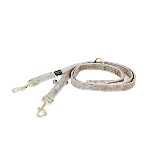 Kentucky Dogwear Hundeleine 2m (200cm) | Velvet | Beige | Hohe Qualität, stilvoll, weich und stark | Leine für Hunde, Joggingleine von Kentucky