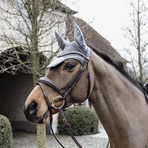 Kentucky - Wellington Ohrhaube - Samt - Grau - Für Pferd von Kentucky Horsewear