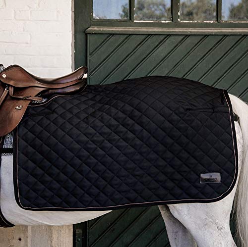 Kentucky Horsewear Quadrat Ausreitdecke mit künstlichem Kaninchenfell 160g, Größe:M, Farbe:schwarz von Kentucky Horsewear