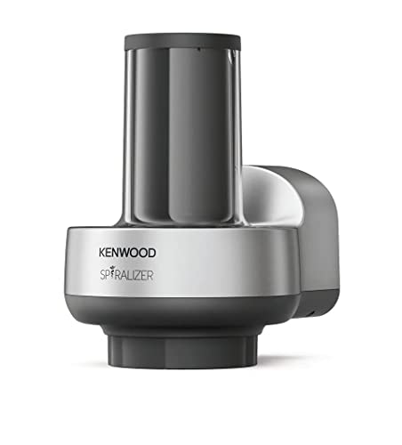 Kenwood KAX700PL Spiralschneider | Küchenmaschinen Zubehör | Geeignet für alle Chef und kMix Küchenmaschinen, Silber Grau von Kenwood