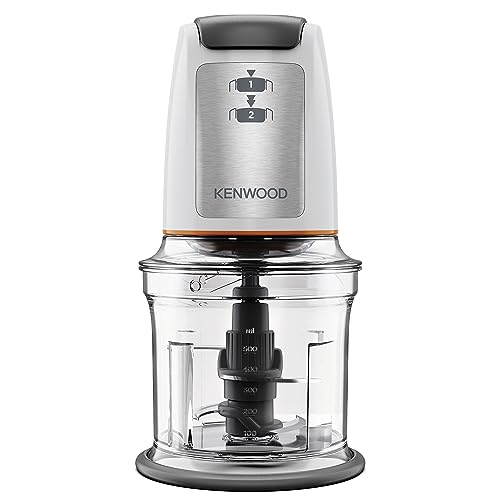 Kenwood Easy Chop CHP61.100WH Zerkleinerer, elektrischer Mini Universalzerkleinerer mit 2 Geschwindigkeitsstufen, 0,5 l Arbeitsbehälter, 500 Watt, Weiß von Kenwood