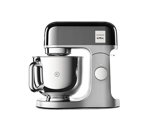 Kenwood kMix Editions KMX760BC Küchenmaschine, 5 l Edelstahl Schüssel, Safe-Use-Sicherheitssystem, Metallgehäuse, 1000 Watt, inkl. 3-Teiligem Patisserie-Set und Spritzschutz, Anthrazit von Kenwood