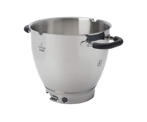 Kenwood KAT911SS Rührschüssel, 6,7 Liter Edelstahl-Schüssel COOKING CHEF SS BOWL, Küchenmaschinen Zubehör, Silber von Kenwood