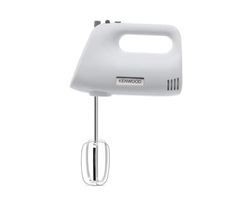 Kenwood QuickMix HMP30.A0WH Handmixer - Handrührgerät mit 5 Geschwindigkeiten und Turbo-Funktion, inkl. Edelstahl-Knethaken und -Schneebesen zum Backen und Kochen, 450 Watt, Weiß von Kenwood