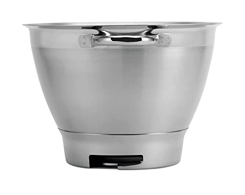 Kenwood KAT521SS Rührschüssel, 4,6 Liter Edelstahl-Schüssel ELITE CHEF SS BOWL, Küchenmaschinen Zubehör, Geeignet für alle Chef Elite Küchenmaschinen der KVC5000 Serie von Kenwood