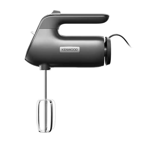 Kenwood QuickMix+ HMP50.000BK - Handmixer mit variabler Geschwindigkeit und Pulsfunktion - Edelstahlschlägel inklusive - Mixer zum Backen mit leisem Motor - 650W - Schwarz von Kenwood
