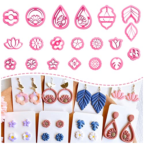 Keoker Spring Polymer Clay Cutters for Earrings, 20 Shapes Flower Clay Earrings Cutters Keoker Spring Polymer Clay Cutters for Earrings, 20 Shapes Flower Clay Earrings Cutters von Keoker