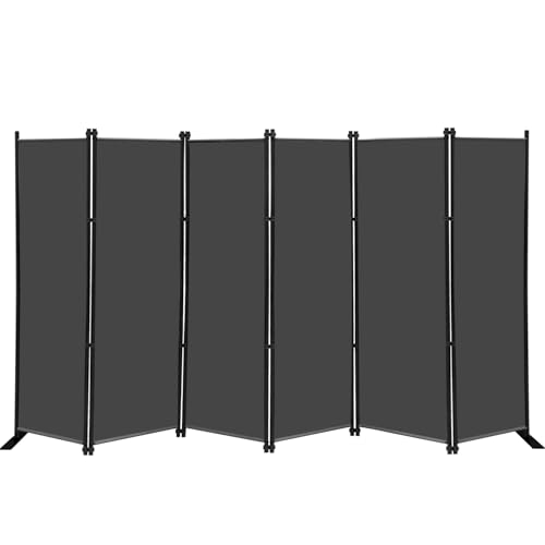 KEORTUN Indoor Raumteiler 6-TLG Paravent Raumtrenner Raumteiler Trennwand Umkleide Sichtschutz Spanische Wand Wohnzimmer Schlafzimmer von Keortun