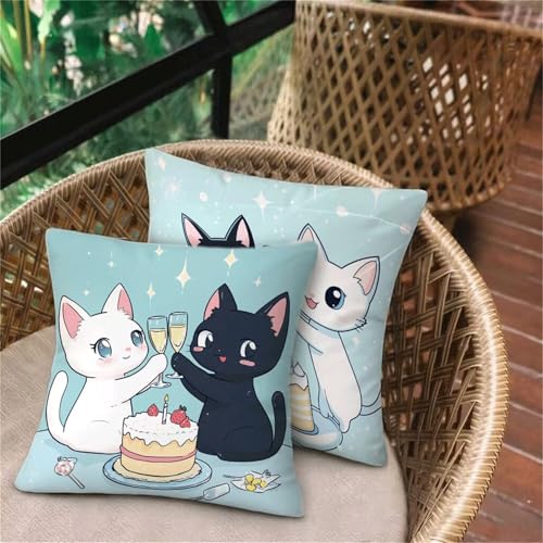 Kissenbezug 70x70 Weinglas, Katze Deko Schlafzimmer Sitzkissen, Leinen Outdoorkissen, Wasserdichte Atmungsaktiv Kissenhüllen, Bett Wohnzimmer Gartenkissen Sofakissen, Sommer Herbst Familie Dekor D-266 Kissenbezug 70x70 Weinglas, Katze Deko Schlafzimmer Sitzkissen, Leinen Outdoorkissen, Wasserdichte Atmungsaktiv Kissenhüllen, Bett Wohnzimmer Gartenkissen Sofakissen, Sommer Herbst Familie Dekor D-266 von Keoxco
