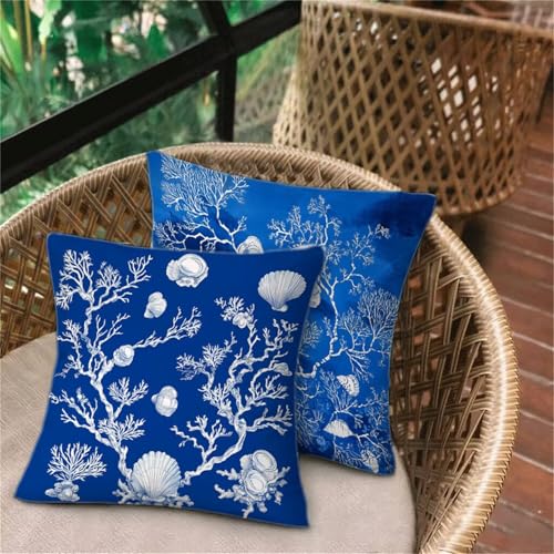 Outdoor Kissen Blau Der Winter, Weich Kissenbezug 75x75, Deko Schlafzimmer, Sitzkissen Outdoor Wasserdicht Atmungsaktiv, Home Dekorative Balkon Patio Sofa Stuhl Bett, Versteckter Reißverschluss D-270 Outdoor Kissen Blau Der Winter, Weich Kissenbezug 75x75, Deko Schlafzimmer, Sitzkissen Outdoor Wasserdicht Atmungsaktiv, Home Dekorative Balkon Patio Sofa Stuhl Bett, Versteckter Reißverschluss D-270 von Keoxco