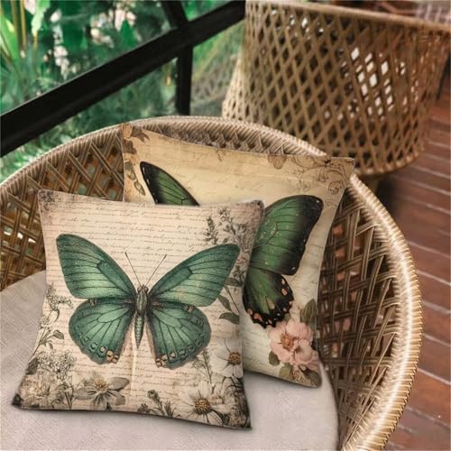 Outdoor Kissen Senf Schmetterling, Weich Kissenbezug 55x55, Deko Schlafzimmer, Sitzkissen Outdoor Wasserdicht Atmungsaktiv, Home Dekor Balkon Patio Sofa Stuhl Bett, Versteckter Reißverschluss D262 Outdoor Kissen Senf Schmetterling, Weich Kissenbezug 55x55, Deko Schlafzimmer, Sitzkissen Outdoor Wasserdicht Atmungsaktiv, Home Dekor Balkon Patio Sofa Stuhl Bett, Versteckter Reißverschluss D262 von Keoxco