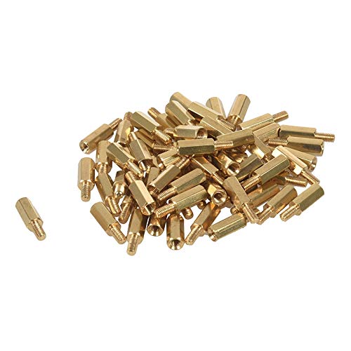 Kepgapo 50 Stk. M3-AußEn- X M3-Innengewinde, 11 Mm LäNge, Messing, Schraubengewinde, PCB-Abstandshalter von Kepgapo