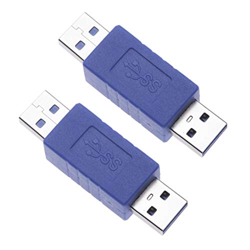 2 Stück Quick Speed 3.0 A USB auf Stecker Adapter Kompatibel mit Apple | Schnelllade- und Datenübertragungskoppler-Verbindungsstecker Kurzer für Computer, Laptops, Drucker, Festplatten (2 Pack) von Keple
