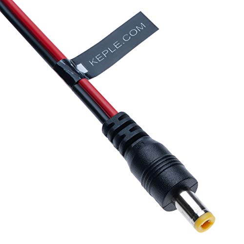 DC-Verlängerungskabel-Stecker Weiblich 2.1mm / 5.5mm zu Nacktes Ende Jack Zopf Stecker Verbinder Kompatibel mit CCTV Security Camera, IP Camera, DVR Standalone, LED Strip, Surveillance, Monitors 0.3m DC-Verlängerungskabel-Stecker Weiblich 2.1mm / 5.5mm zu Nacktes Ende Jack Zopf Stecker Verbinder Kompatibel mit CCTV Security Camera, IP Camera, DVR Standalone, LED Strip, Surveillance, Monitors 0.3m von Keple