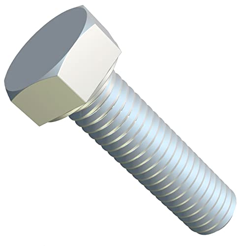 M20x90 Sechskantschrauben, metrische Hülsenschrauben, Geeignet für Metallbauarbeiten, Automobilmaschinen, DIY verzinkter Stahl Klasse 8.8 DIN933 20mm x 90mm (1 Stück) von Keple