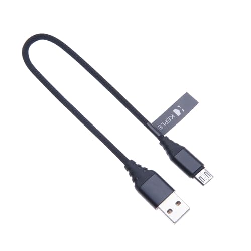 Micro USB Kabel Ladegerät Schnellladekabel Nylon geflochten Kompatibel mit LG V10, G Pro 2, G Flex 2, G2, G3, G4, G Pad, Q6, K7, K8, K10 2017, Nexus 4, Nexus 5 | USB B 0.25m von Keple