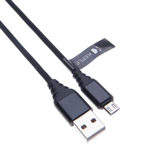 Micro USB Kabel Ladekabel Android-Ladegerät Schnell-Ladung Nylon geflochtenes Kompatibel mit Sony Xperia Z3, Z3 Compact, Z4 Tablet, Z5, Z5 Premium, X, XA/XA Ultra, M5, M4 Aqua, M2, M, L (1m) von Keple