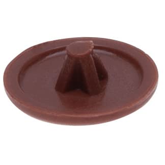 Keple Rotholz Kunststoff Сap Сovers for Screw with Phillips, Pozidriv, Square-X Head Plastic Covers Caps for Screw Self Tapping Screws (Packung mit 100 Stück) Größe - 12mm von Keple