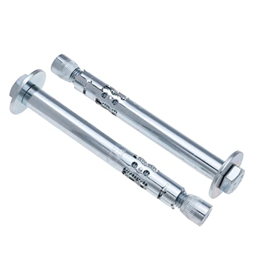 Schwerlastanker 16 mm x 150 mm Metallhülse Anchor mit Sechskantmutter 8.8 Stahlgüte, weiß verzinkt, Rohbolzen für Beton, Mauerwerk, Ziegelwände, Befestigungen, Anker, Bolzen, Schrauben (2 Stk) von Keple