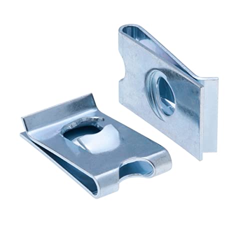 Keple U-Typ 3.5 mm U-Nägel, gefangene Schrauben, zinkbeschichtete Schnellbefestigungen, U-Muttern, selbstschneidende Schrauben, Paneelklammern, universelle Auto-Montageklammer (25 Stk) von Keple