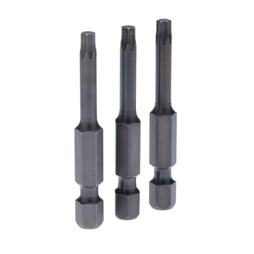 T20 Torx Bit, Verlängert Sternförmiger Schraubendreher 20mmx50mm, Torx-kopf Sternförmiger Schraubendreher aus Geschmiedetem Stahl, Torsion-Schlagschrauber für Kordelbohrer (3Stk) von Keple