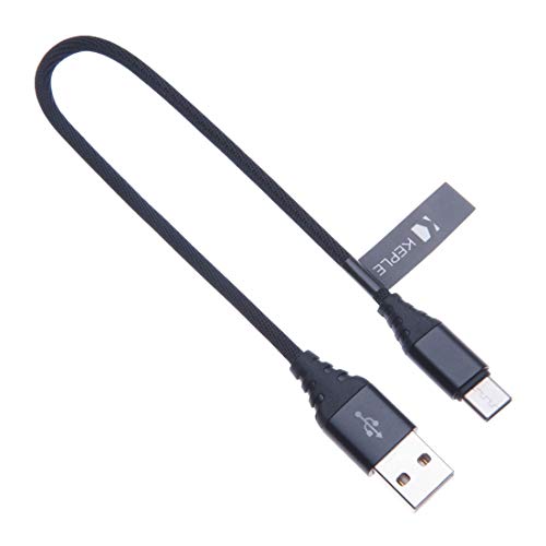 Typ C Kabel Schnelles Aufladen Android Kurz Schnellaufladung Nylon Geflochten Ladegerät Kompatibel mit Nokia 7/8 / 7.1/7.1 Plus / 7 Plus / 6.1 Plus / 8 Sirocco | USB C (0.25m) von Keple